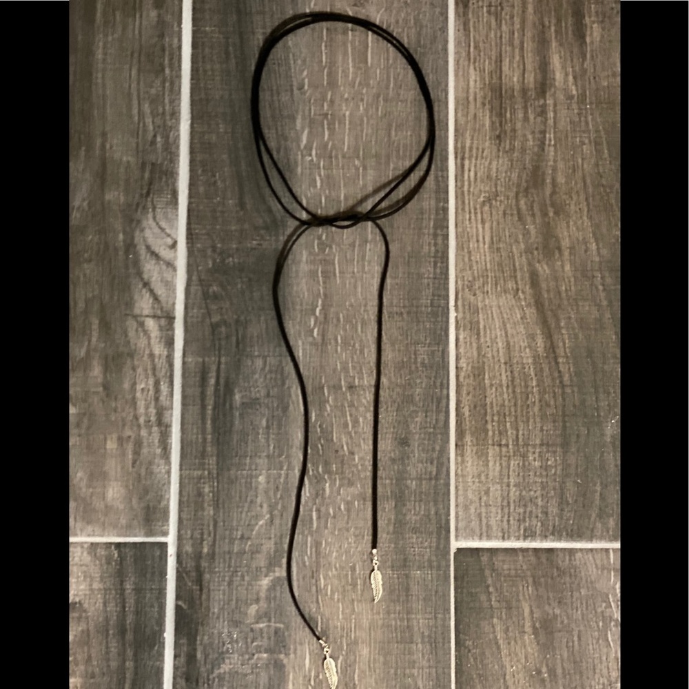 Faux Suede Bohemian Wrap Choker